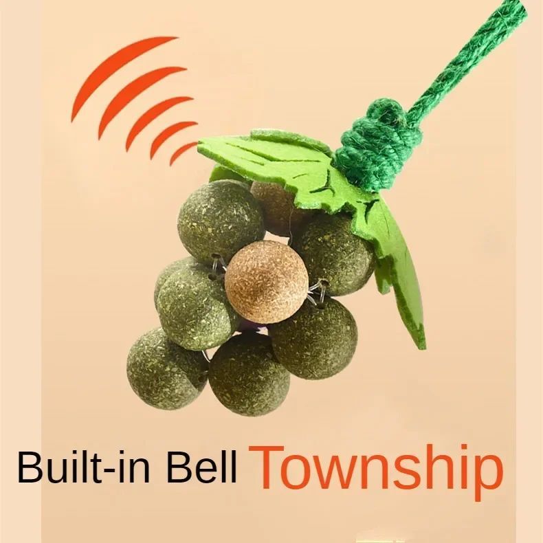 Grape CatNip Toy With Bell