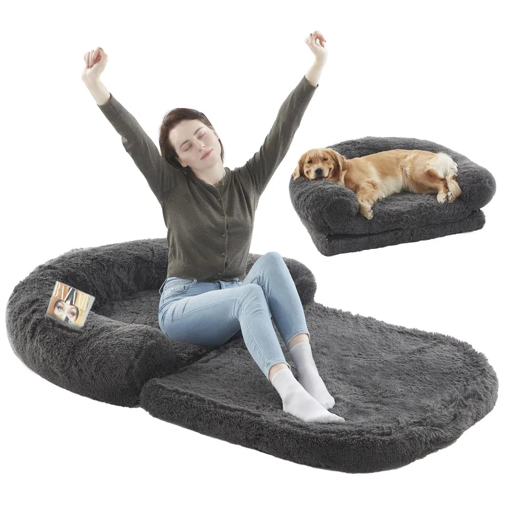 2-in-1 Flip Open Dog Bed